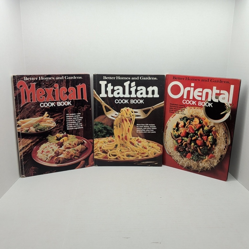 Lot of 3 Better Homes and Garden Cookbooks 1983 Large Format Printing